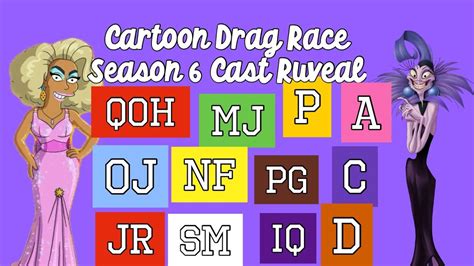 Rupauls Cartoon Drag Race Season Cast Ruveal Youtube