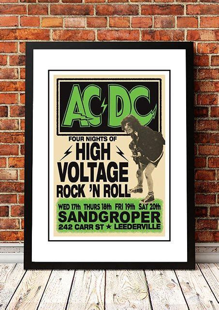 Ac Dc Sandgroper Hotel Leederville Band Concert Posters