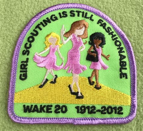 Girl Scouts North Carolina Coastal Pines Wake 20100th Anniversary Patch