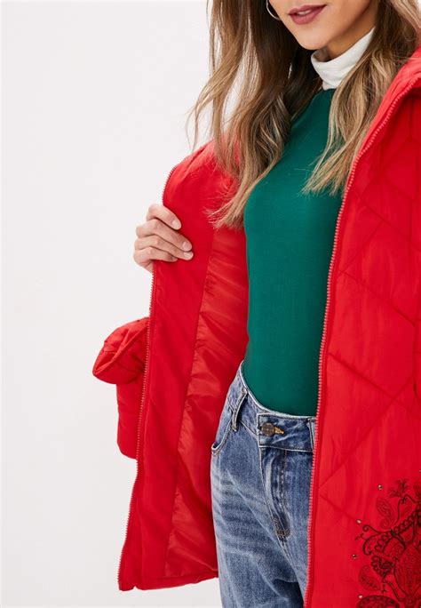 Куртка утепленная Desigual, цвет: красный, DE002EWGPJV2 — купить в ...