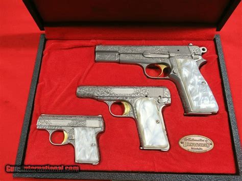 Belgium Browning Renaissance Three Gun Set Used For Sale