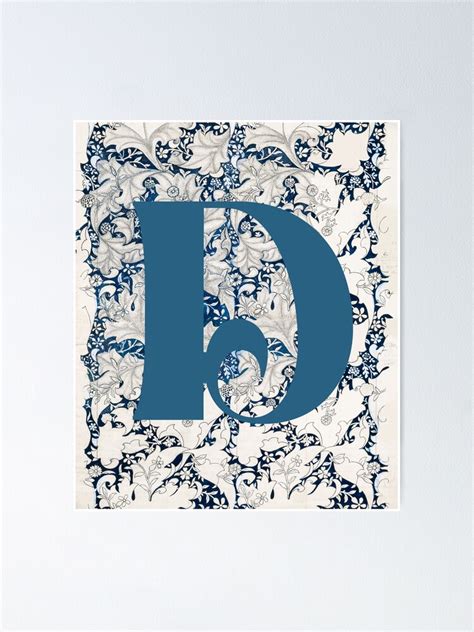 Letter D Poster For Sale By Skyisbright Redbubble