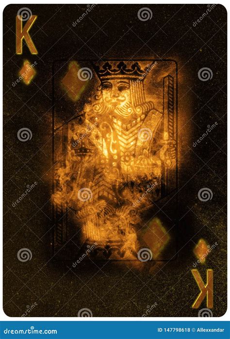 King of Diamonds Playing Card Abstract Background Stock Photo - Image ...