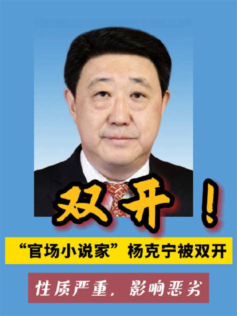 “官场小说家”杨克宁被双开杨克宁四川省中央纪委新浪新闻