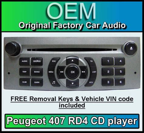 Peugeot Car Stereo Cd Player Peugeot Rd Radio Free Vin Code And