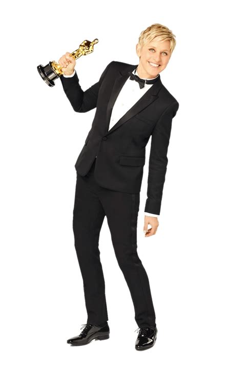 Ellen Degeneres Holding Oscar Icons Png Free Png And Icons Downloads