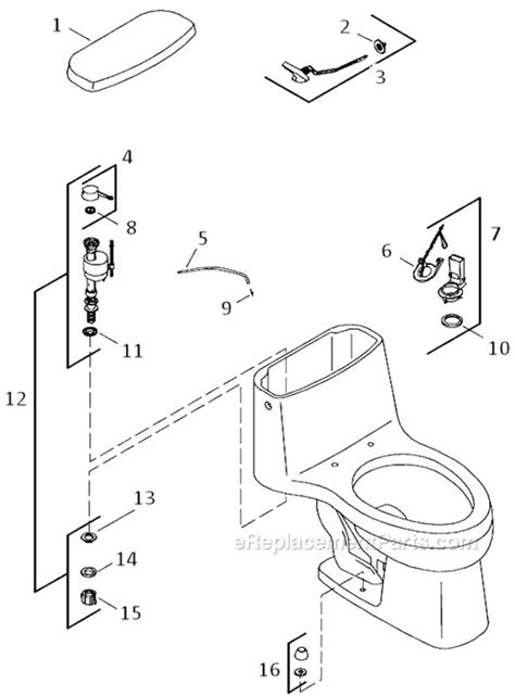 Kohler Toilet Parts Diagram