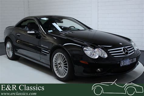 Mercedes-Benz SL 55 AMG convertible black 2006 for sale at ERclassics