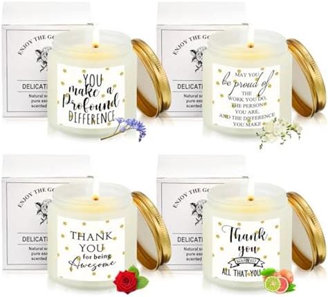 Amazon MTLEE 6 Pcs Employee Appreciation Candles Gifts Bulk 3 5 Oz