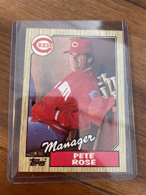 Pete Rose Manager Card Pristine Ebay