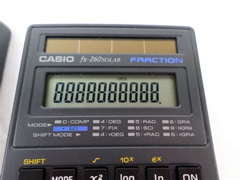 Casio Fx 260 Solar Fractions Scientific Calculator W Slip Cover WORKS