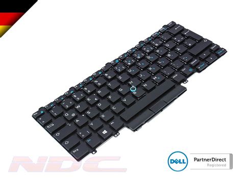 Dell 4JPX1 Latitude E5450 E5470 5480 5490 GERMAN Dual Point Backlit