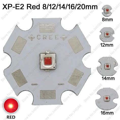 5x Cree 3W XPE2 XP E2 Red Color 620 630nm High Power LED Emitter Diode