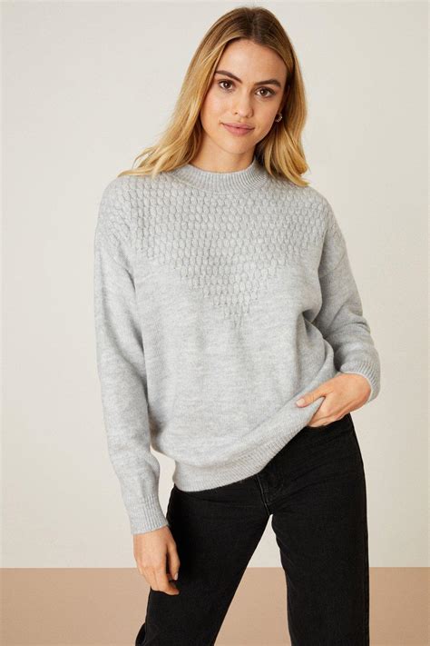 Jumpers And Cardigans Bobble Detail Knitted Jumper Dorothy Perkins