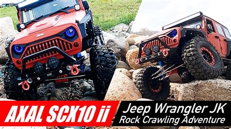 Axial Scx10 Ii Jeep Wrangler Jk Offroad Rc Rock Crawler Adventure Youtube