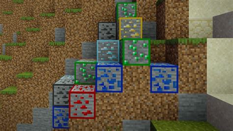 Animated Outlined Ores | Minecraft Texture Pack