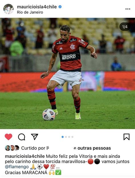 Isla agradece apoio da torcida do Flamengo no Maracanã FlaResenha