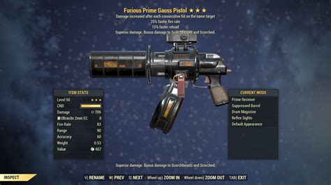 Military Journal Fallout Gauss Pistol With The Gauss Pistol