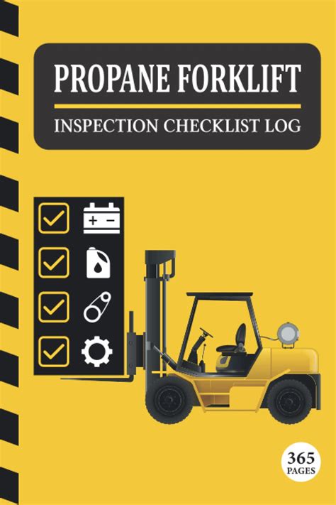 Propane Forklift Inspection Checklist Log 365 Pages