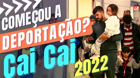 COMEÇOU A DEPORTAÇÃO DO CAI CAI NOS EUA BRASILEIROS SENDO