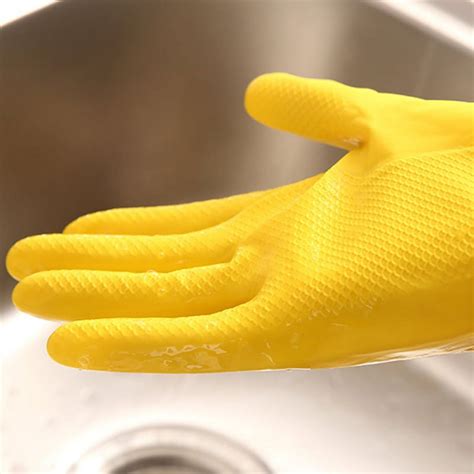 Household Dish Washing Rubber Gloves Latex Waterproof Housework Gloves