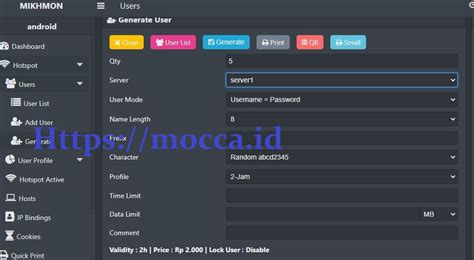 Cara Membuat Voucher Hotspot Mikrotik Di Mikhmon