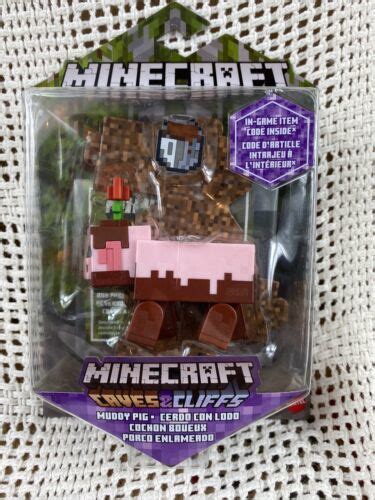 Minecraft Caves And Cliffs Muddy Pig Action Figure New 4579341972