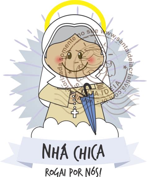 Nhá Chica PNG Coleção Santinhos PNG Santa ideia Criativa