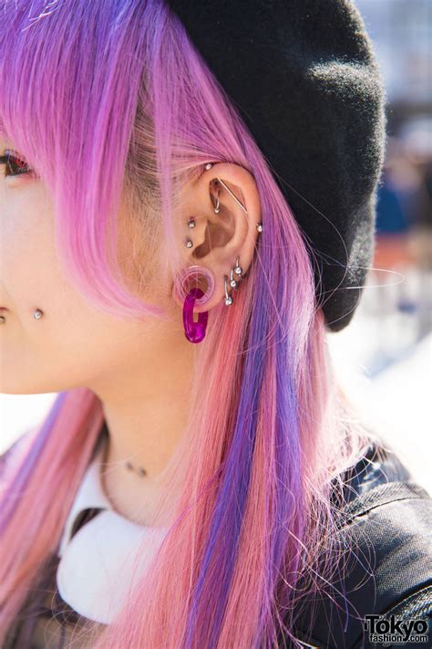 Pink Haired Harajuku Girl W Piercings In Ank Rouge Id Spinns Yumekawa Isan And Funky Fruit