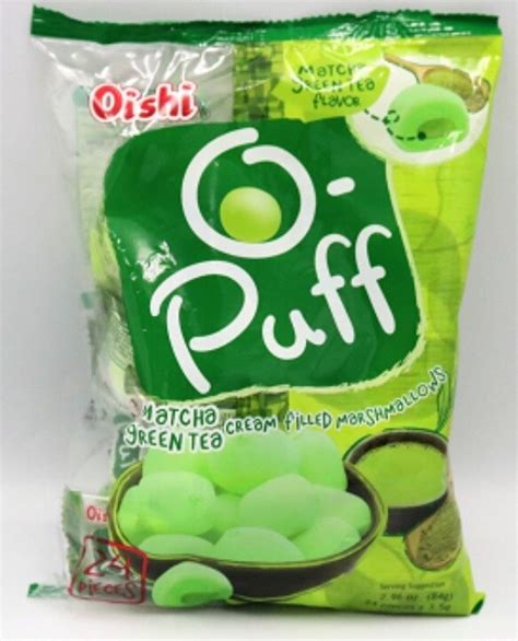 Oishi O Puff Matcha Green Tea 84g