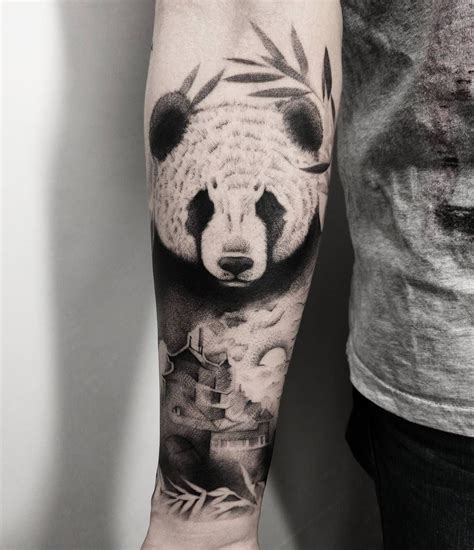 Panda Tattoo Bedeutung und inspirierende Ideen für solche Tier Tattoos