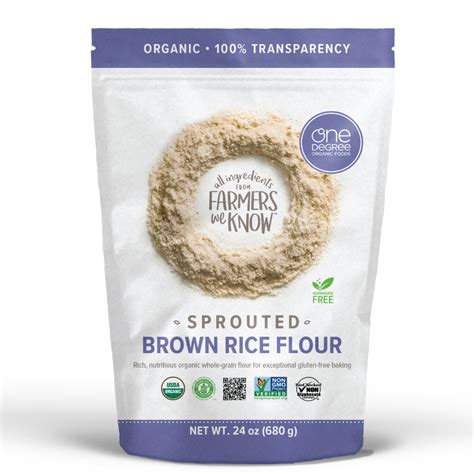 Organic Sprouted Brown Rice Flour - One Degree Organics