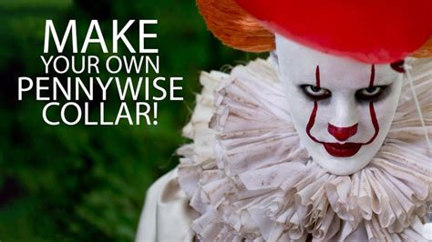 Make Your Own Pennywise Clown Collar Clown Costume Diy Pennywise Halloween Costume Pennywise