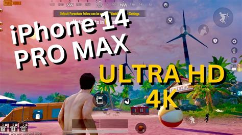 IPhone 14 Pro Max PUBG MOBILE ULTRA HD 4K Graphics Gameplay YouTube