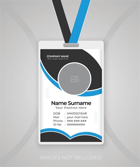 Modern And Clean Business Id Card Template Design Professional Id Card