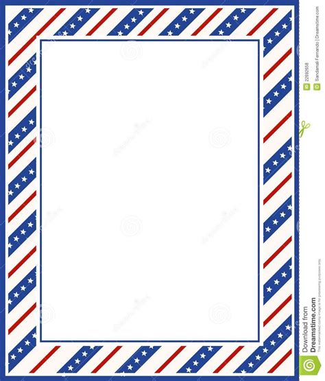 Patriotic border | Patriotic, Scrapbook frames, Border