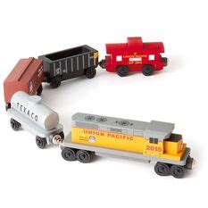 Union Pacific Freight Wooden Train Set - Vehicles - Hallmark