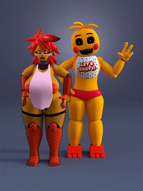 Showbiz Toy Chica and Toy Chica by Liphisbus on DeviantArt