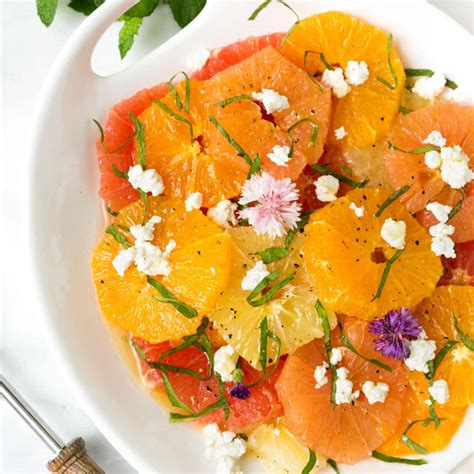 Citrus Salad With Honey Balsamic Vinaigrette Striped Spatula