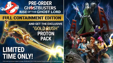 First Look At Ghostbusters Rise Of The Ghost Lord Dlc Reveals Gold Rush Proton Pack