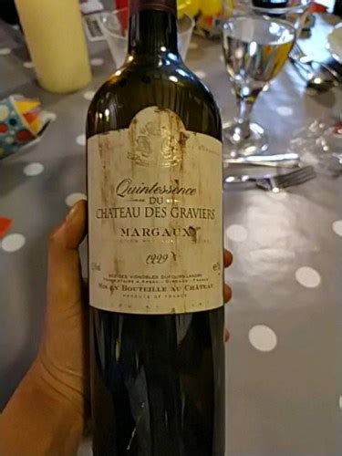 1999 Château des Graviers Quintessence Margaux Vivino US