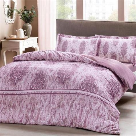 Двуспальный евро комплект TAC Elise Pink Сатин | Home decor, Pink satin ...