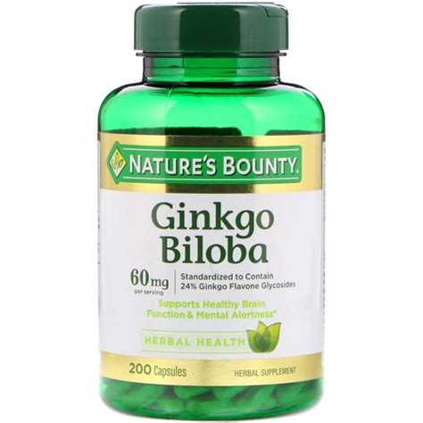 Nature S Bounty Ginkgo Biloba Mg Capsules By Iherb