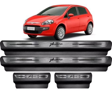 Soleira Em Aço Inox Premium Fiat Punto Vinil Parcelamento sem juros