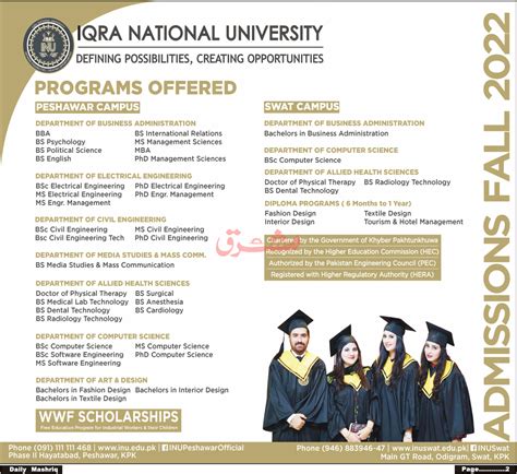 Iqra National University INU Admissions 2022 Open Result Pk