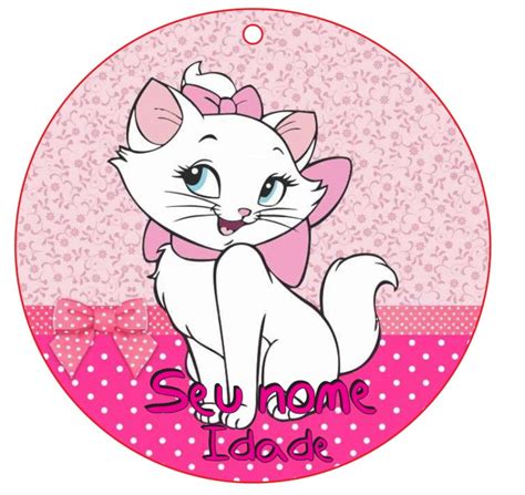 Chaveiro Personalizado Nome Tema Gata Marie Mdf Adesi