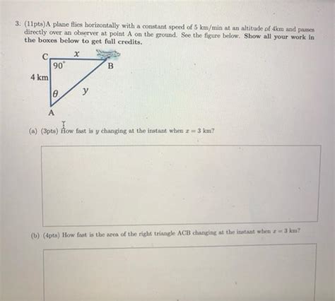 Solved Pts A Plane Flies Horizontally With A Constant Chegg