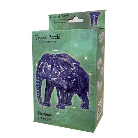 Bepuzzled Elephant 3d Crystal Puzzle 55 Off