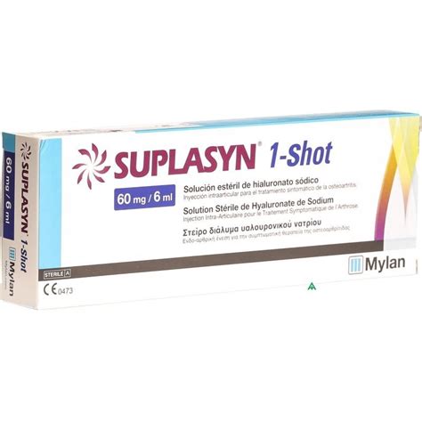 Suplasyn 1 Shot 60mg Ácido Hialurónico 1 Jeringa Interarticular