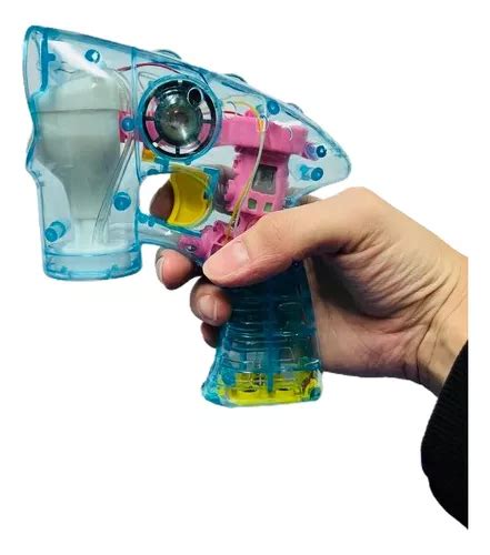 Burbujero Pistola Forma Pelota Con Luz En Blister Mercadolibre